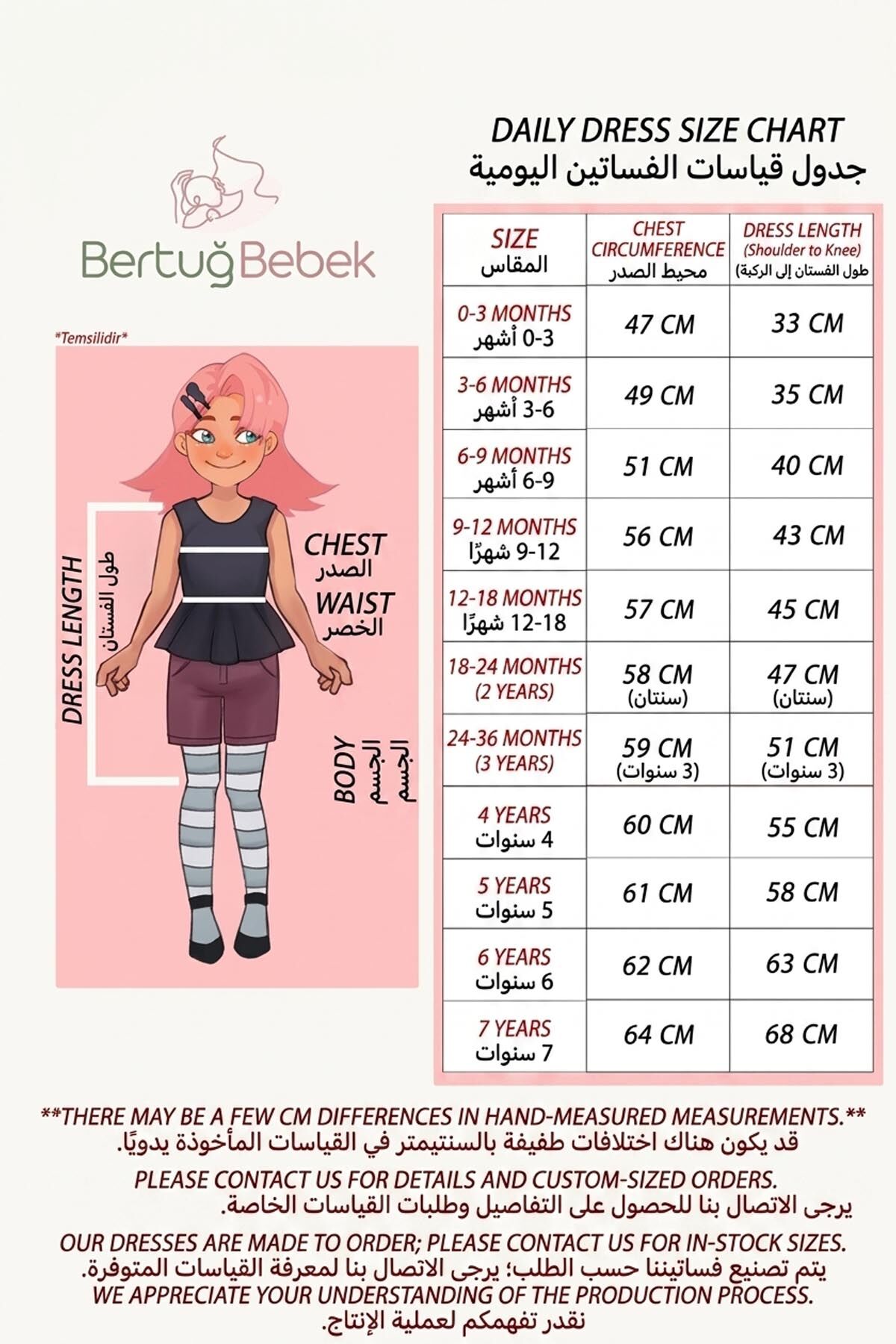 Bebe Yaka Gül Desenli Kız Çocuk Bebek Pazen Kırmızı Mavi Renkli Elbise