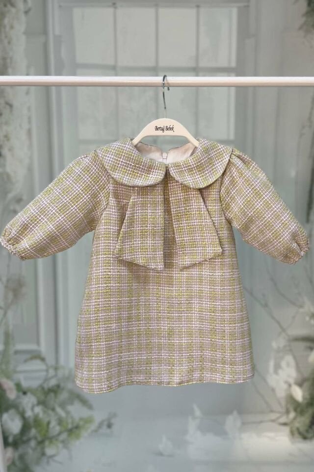 Baby Girl's Baby Tweed Green Dress