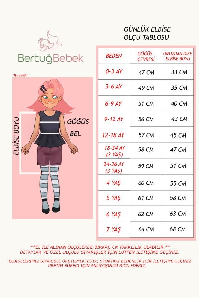 Mor Fırfır Ve Nakış Detaylı Yeşil Kız Çocuk Bebek Yazlık Pamuk Elbise