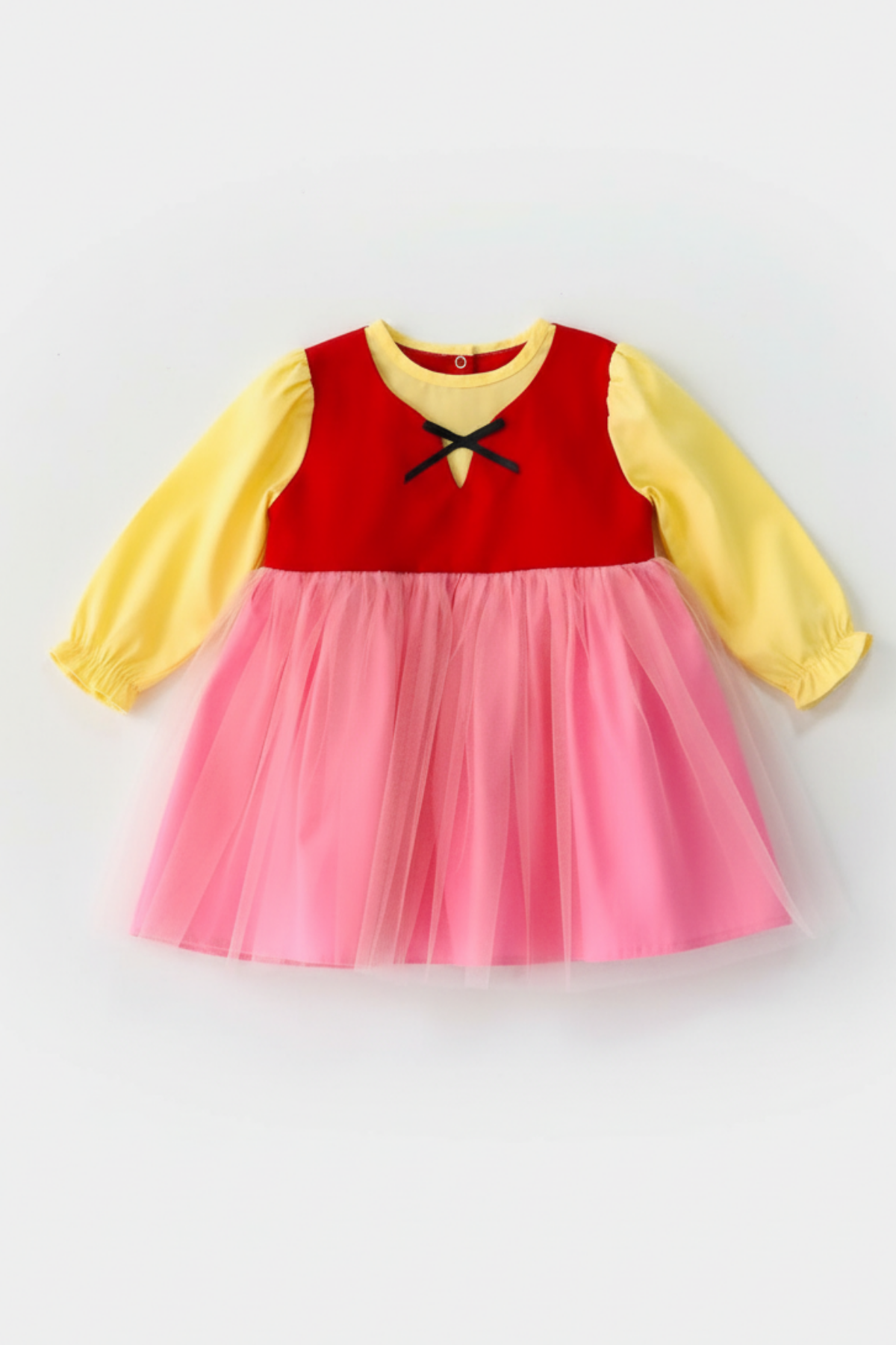 Heidi Kız Çocuk Bebek Kostüm Tasarım Renkli Elbise