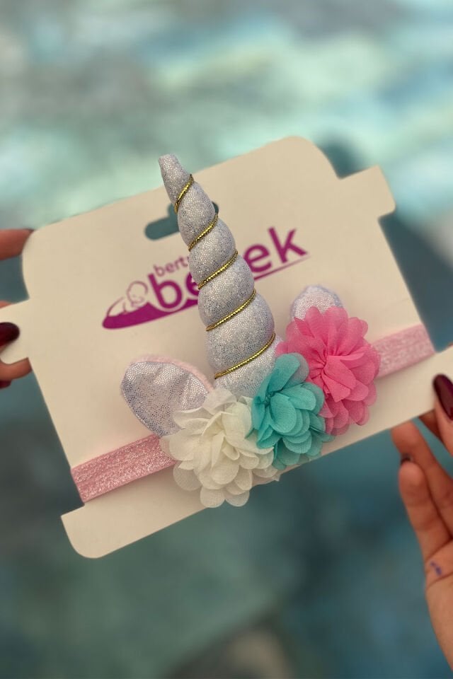 Renkli Unicorn Kız Bebek Çocuk Bandana